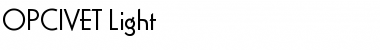 Download OPCIVET-Light Light Font Title Preview
