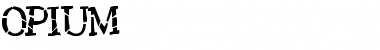 Download Opium Regular Font Title Preview