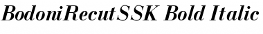 Download BodoniRecutSSK Bold Italic Font Title Preview