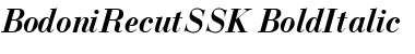 Download BodoniRecutSSK BoldItalic Font Title Preview