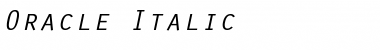 Download Oracle Italic Font Title Preview