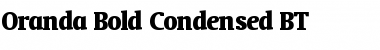 Download Oranda Cn BT Bold Font Title Preview