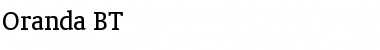 Download Oranda BT Roman Font Title Preview