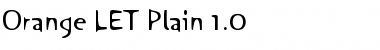 Download Orange LET Plain Font Title Preview