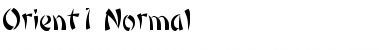 Download Orient 1 Normal Font Title Preview