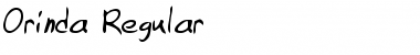 Download Orinda Regular Font Title Preview
