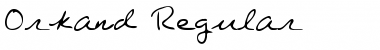 Download Orkand Regular Font Title Preview