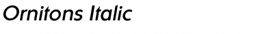 Download Ornitons Italic Font Title Preview