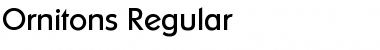 Download Ornitons Regular Font Title Preview