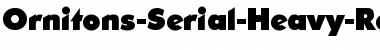 Download Ornitons-Serial-Heavy DB Regular Font Title Preview
