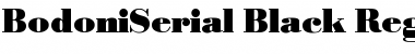Download BodoniSerial-Black Regular Font Title Preview