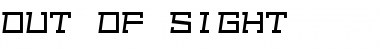 Download Out of sight Regular Font Title Preview