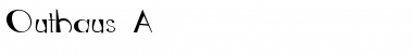 Download Outhaus A Font Title Preview