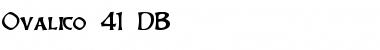 Download Ovalico 41 DB Normal Font Title Preview