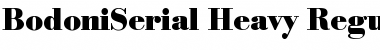 Download BodoniSerial-Heavy Regular Font Title Preview