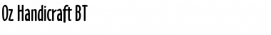 Download OzHandicraft BT Roman Font Title Preview