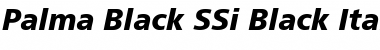 Download Palma Black SSi Black Italic Font Title Preview