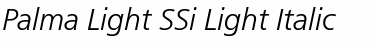 Download Palma Light SSi Light Italic Font Title Preview