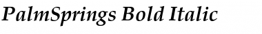 Download PalmSprings Bold Italic Font