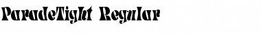 Download ParadeTight Regular Font Title Preview