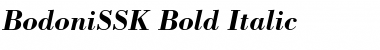 Download BodoniSSK Bold Italic Font Title Preview
