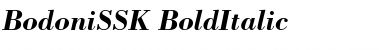 Download BodoniSSK BoldItalic Font Title Preview