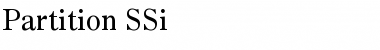 Download Partition SSi Regular Font Title Preview