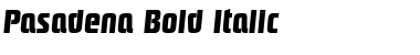 Download Pasadena Bold Italic Font Title Preview