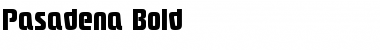 Download Pasadena Bold Font Title Preview