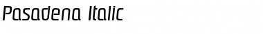 Download Pasadena Italic Font Title Preview