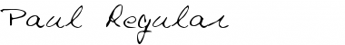 Download Paul Regular Font Title Preview