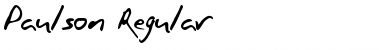 Download Paulson Regular Font Title Preview