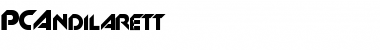 Download PCAndilarett Regular Font Title Preview