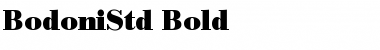 Download BodoniStd Bold Font Title Preview