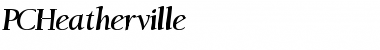 Download PCHeatherville Regular Font Title Preview