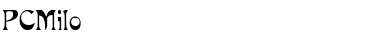 Download PCMilo Regular Font Title Preview