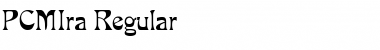 Download PCMIra Regular Font Title Preview
