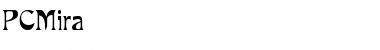 Download PCMira Regular Font Title Preview