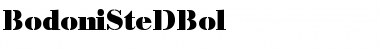 Download BodoniSteDBol Regular Font Title Preview