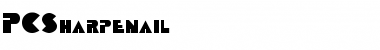Download PCSharpenail Regular Font Title Preview
