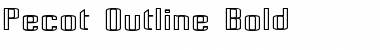 Download Pecot Outline Bold Regular Font Title Preview