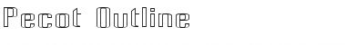 Download Pecot Outline Regular Font Title Preview