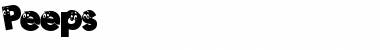 Download Peeps Regular Font Title Preview