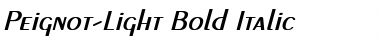 Download Peignot-Light Bold Italic Font Title Preview