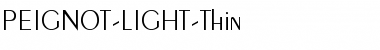 Download PEIGNOT-LIGHT-Thin Regular Font Title Preview
