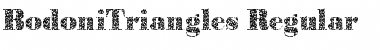 Download BodoniTriangles Regular Font Title Preview