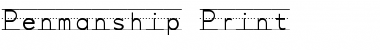 Download Penmanship Print Regular Font Title Preview