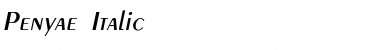 Download Penyae Italic Font Title Preview