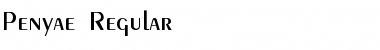 Download Penyae Regular Font Title Preview