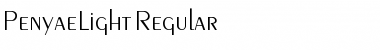 Download PenyaeLight Regular Font Title Preview